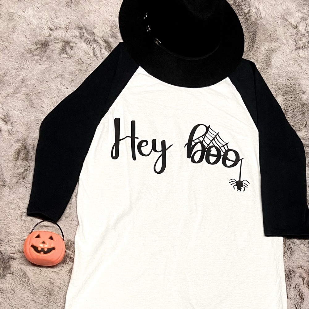 Boo & Hey Boo custom 3/4 fall Tees - Picture 6 of 8